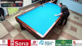 14 Final  F Pérez vs L Spernanzoni  II Gran Premio Ciudad de Soria 2024  Billar 5 Quillas M 2 [upl. by Ynahpets869]