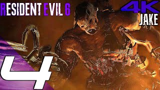 Resident Evil 6  Gameplay Walkthrough Part 4  Helicopter amp Ustanak Boss Fight 4K 60FPS JAKE [upl. by Senalda]