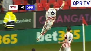 BURGER STRIKE SINKS QPR  STOKE CITY 10 QPR HIGHLIGHTS [upl. by Ertsevlis699]