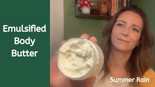 Emulsified Body Butter  Non greasy FREE recipe [upl. by Eleph]