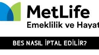 Metlife Bireysel Emeklilik Nasıl İptal Edilir [upl. by Haidabo]