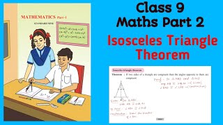 Isosceles triangle theoremClass 9 MathsTriangleFirst semester exam class9maths theorem [upl. by Aztilem]