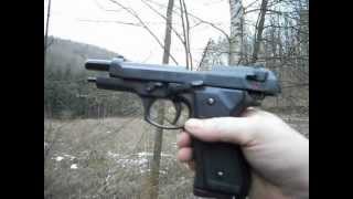 TEST PISTOLET A BLANC BRUNI 92F 9MM PAK [upl. by Straus275]