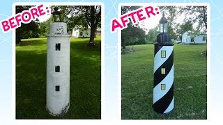 Awesome Lawn Lighthouse Makeover [upl. by Qahsi201]