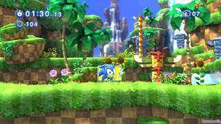 Sonic Generations PS3  Part 1  Introduction  Green Hill Zone  Act 01  Act 02 [upl. by Navetse]