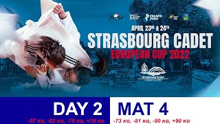 Strasbourg Cadet European Cup 2022  Day 2  Mat 4 [upl. by Arbma263]