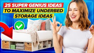 🔥 25 Super Genius Ideas To Maximize Underbed Storage Ideas  Jansens DIY [upl. by Ennail324]