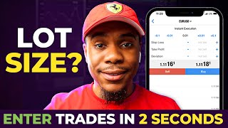 How To Calculate Lot Sizes Perfectly  Enter Forex Trades in 2 Seconds [upl. by Magbie]