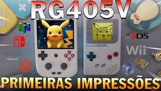 RG405V rodando SWITCH Wii 3DS e PS2 MELHOR CONSOLE PORTÁTIL VERTICAL do MUNDO [upl. by Nekial]