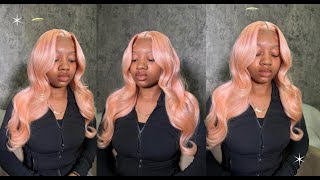 HOW TO  PINK FRONTAL WIG INSTALL BEGINNER FRIENDLY💓 [upl. by Flanagan358]