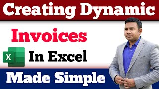 Creating Dynamic Invoices in Excel Made Simple [upl. by Adnovad]