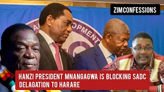 Hanzi President Mnangagwa Is Blocking SADC Delagation To Harare [upl. by Ezekiel]