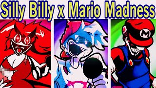 Friday Night Funkin VS Silly Billy YOURSELF BUT HORROR MARIO SING IT  Mario Madness FNF Mod [upl. by Saw]