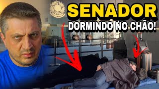 URGENTE Marcos Do Val sem salário dorme no chão da porta do plenário do Senado Federal [upl. by Ailhat173]