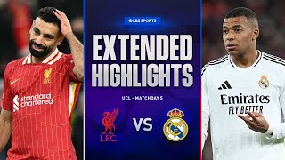 Liverpool vs Real Madrid Extended Highlights  UCL League Phase MD 5  CBS Sports Golazo [upl. by Kai]