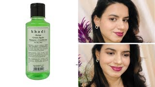 Khadi Herbal Green Apple Shampoo  Conditioner review  For Dry Hair  HINDI [upl. by Franz104]