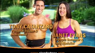 Slendertone System Ab belt commercial with Janet Evans 2012 30 seconds [upl. by Domph]