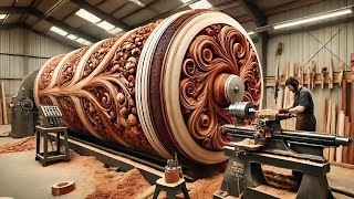 Incredible Woodworking Techniques and Wood Carving Machines [upl. by Yellek]