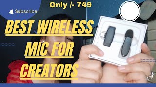 Portronics DASH 7  Wireless Mic for Creator beginner friendly Best under 1000  Review 2024 [upl. by Eejan]