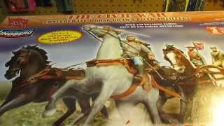 Lindberg 116 HorseDrawn Field Artillery Confederate Model Kit Open Box Review [upl. by Analram]