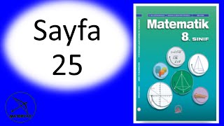 8sınıf MATEMATİK DERS KİTABI ADA YAYINCILIK sayfa 25 [upl. by Rafaello126]