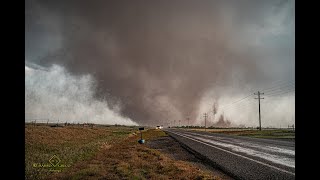 May 23 2024 MultiVortex Tornado Eldorado Oklahoma [upl. by Yenal15]