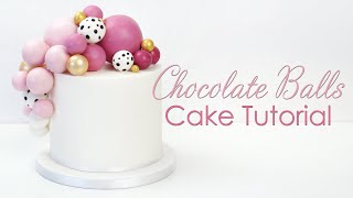 Chocolate Ball  Sphere Balloon Cake Tutorial [upl. by Seigel514]