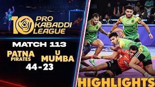 Pirates Run Circles Around U Mumba in Kolkata  PKL 10 Highlights Match 113 [upl. by Anneg]