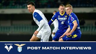 Hellas VeronaLazio  Le interviste post partita [upl. by Leoy]