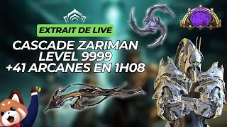 Level 9999 Cascade Zariman Ash Phenmor Cerata 41 Arcanes en 1h08 warframe [upl. by Primalia]