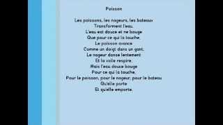 Poésie  POISSON de Paul Eluard [upl. by Annayak139]