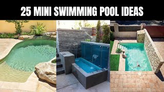 25 Mini Swimming Pool Design Ideas  J4 Vlogs [upl. by Aicenet71]