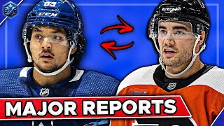 Trade Reports ESCALATING Report Reveals BLOCKBUSTER Trade with Flyers  Toronto Maple Leafs News [upl. by Ylellan]