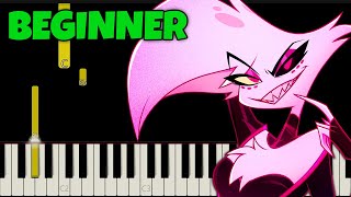 Poison Hazbin Hotel  Easy Piano Tutorial for Beginners [upl. by Modestine]