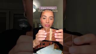 Wie schmeckt Kikis VIRALE DUBAISCHOKOLADE 🤔 dubaichocolate dubaischokolade viralfoodshorts [upl. by Ayotel]