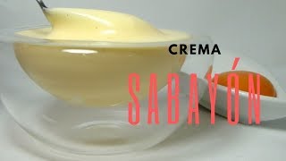 Crema SABAYÓN super facil [upl. by Namyl856]