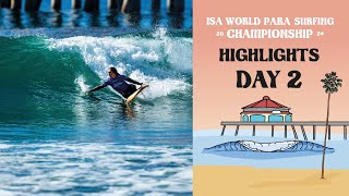 Highlights  Competition Day 2  2024 ISA World Para Surfing Championship [upl. by Haile684]