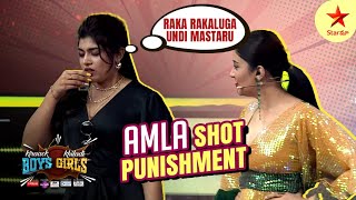 Kiraak Boys Khiladi Girls  Amla Shot Punishment  Papam Rithu 😂🔥  Party Theme  Star Maa [upl. by Boycie]