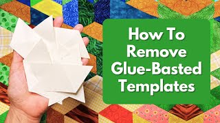 How to Remove Glue Basted Papers From English Paper Piecing [upl. by Rudich]