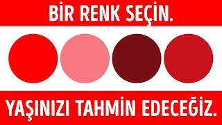 ZİHİNSEL YAŞINIZI ORTAYA ÇIKARACAK BİR RENK TESTİ [upl. by Ahsiekal]