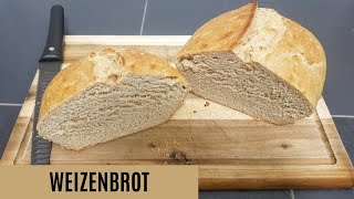 Brot backen im Römertopf mit Trockenhefe  Brot selber backen wie früher [upl. by Korry]