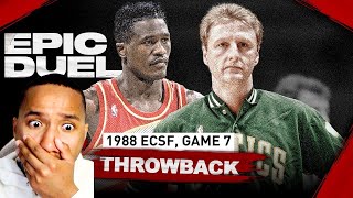 LEGENDARY DUEL LARRY BIRD VS DOMINIQUE WILKINS 1988 ECSF GAME 7 REACTION🏀 [upl. by Cleres436]