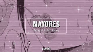 Mayores  Becky G Bad Bunny speed up [upl. by Asilla138]