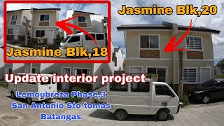 Update 2 Jasmine interior project Le moubreza phase3 San antonio Sto tomas Batangas EP514 [upl. by Hudgens]