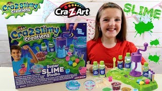 CRAZART SUPER SLIME STUDIO CRAZ SLIMY CREATIONS [upl. by Atteoj]