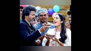 Mangalyam song l Eeswaran l Thalapathy Vijay and Trisha l Cute moment l Cake l Leo l Happy Life [upl. by Rybma]