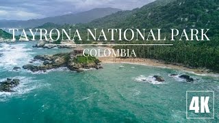 Tayrona Nationa Park From Above Colombia  DJI Mavic Pro 4K [upl. by Aniretak998]