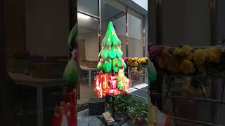 Christmas Tree 3d ledfan leddisplay holographic christmastree advertising fyp [upl. by Idarb]