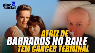 ATRIZ DE BARRADOS NO BAILE ENFRENTA CÂNCER TERMINAL Shannen Doherty a Brenda doa todas as roupas [upl. by Norene]