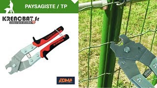 Agrafeuse à grillage pour poteaux ronds Master Graf®  Edma [upl. by Hamlin]